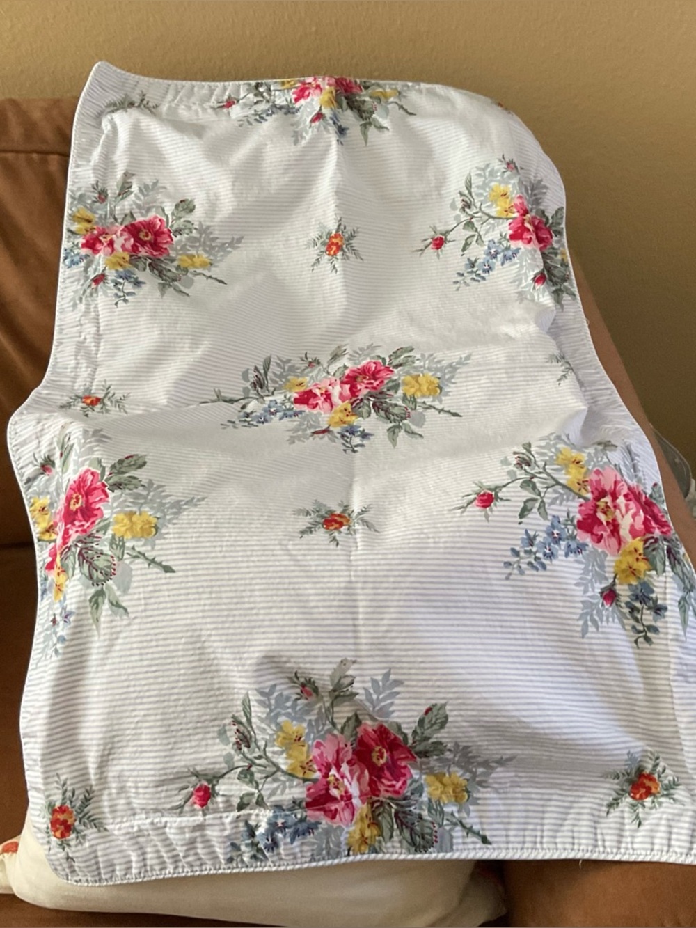 CHAPS Ralph Lauren Nantucket Garden King Vintage Pillow Shams-Pair